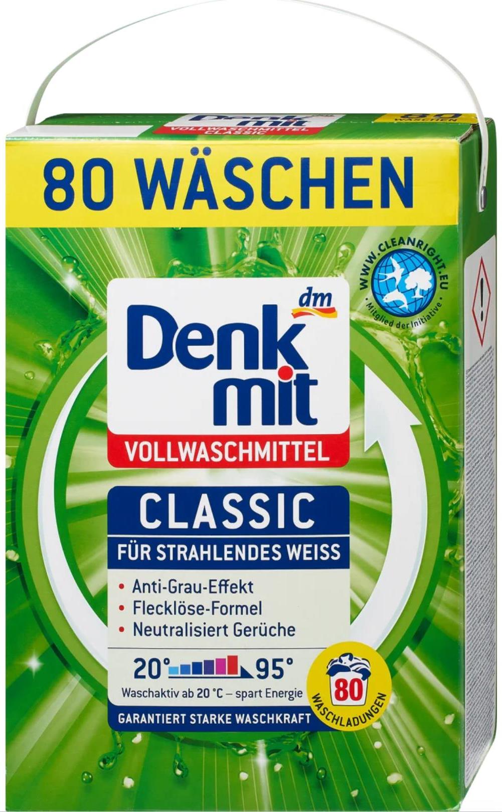 Denkmit Classic Universal Laundry Detergent Powder, 80 Loads, 5.2 kg
