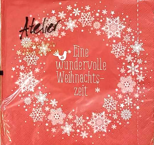 Atelier Christmas 3-Ply Napkin, 33 x 33 cm - Image 2