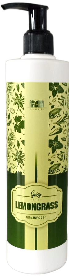 Armoni Lemongrass 2-in-1 Liquid Gel Soap with Pump, 400 mL