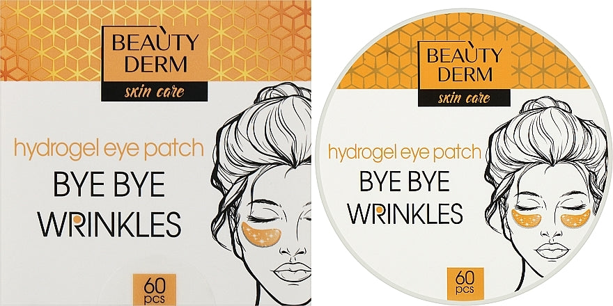 Beautyderm Bye Bye Wrinkles Gold Hydrogel Eye Patches, 60 pcs