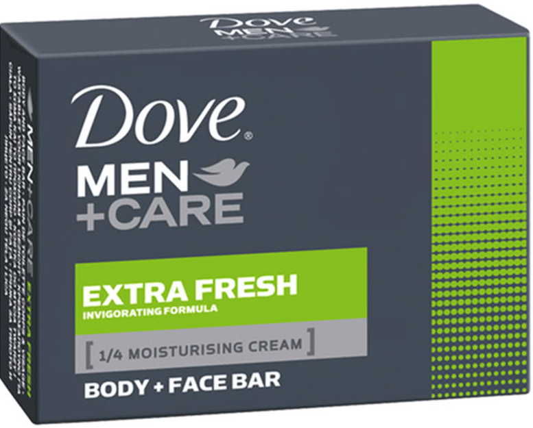 Dove Men+Care Extra Fresh Men's Bar Soap, 100 g