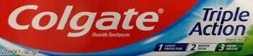 Colgate Triple Action Original Mint Toothpaste, 125 mL - Image 2