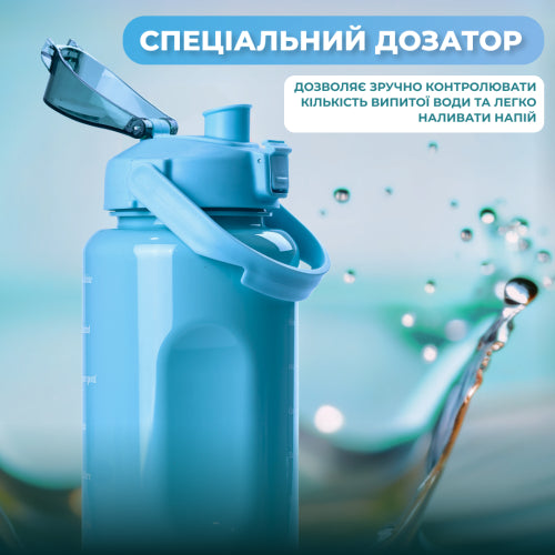 Light Blue 3-in-1 Water Bottle Set, 300 mL, 700 mL & 2 L - Image 3