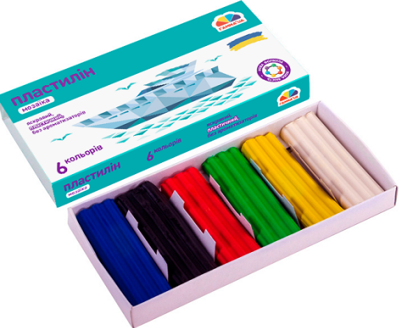 Gamma Mosaic 300306 Modeling Clay, 6 Colors