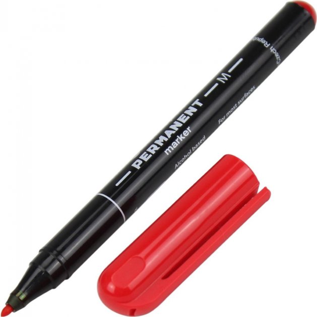 Centropen 2846 Red Permanent Marker, 1 mm - Image 3
