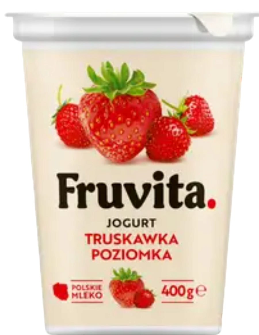 Fruvita Strawberry & Wild Strawberry Yogurt, 400 g