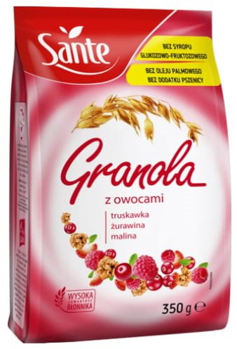 Sante Fruit Granola, 350 g