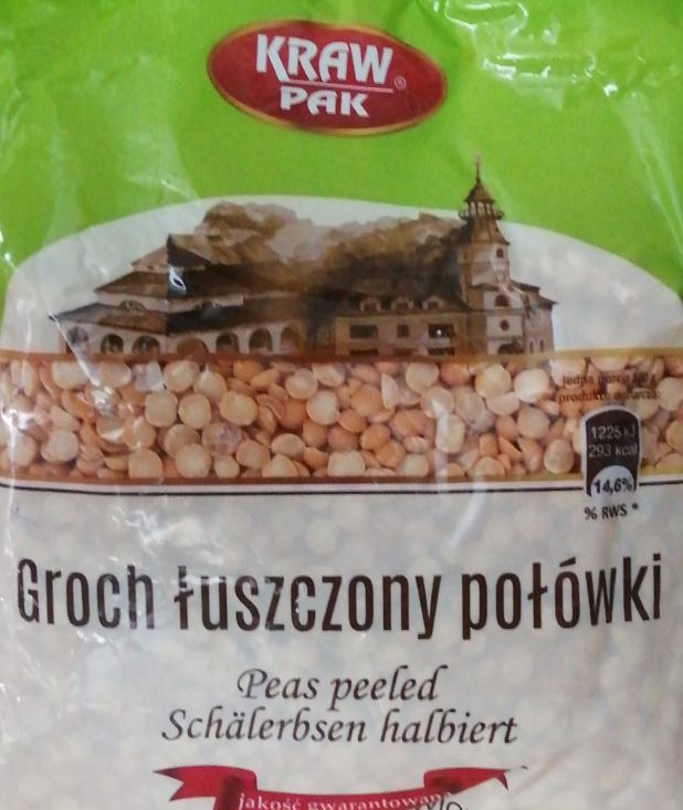 Krawpak Split Pea Groats, 500 g