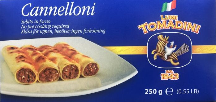 Luigi Tomadini Cannelloni Semola Pasta, 250 g
