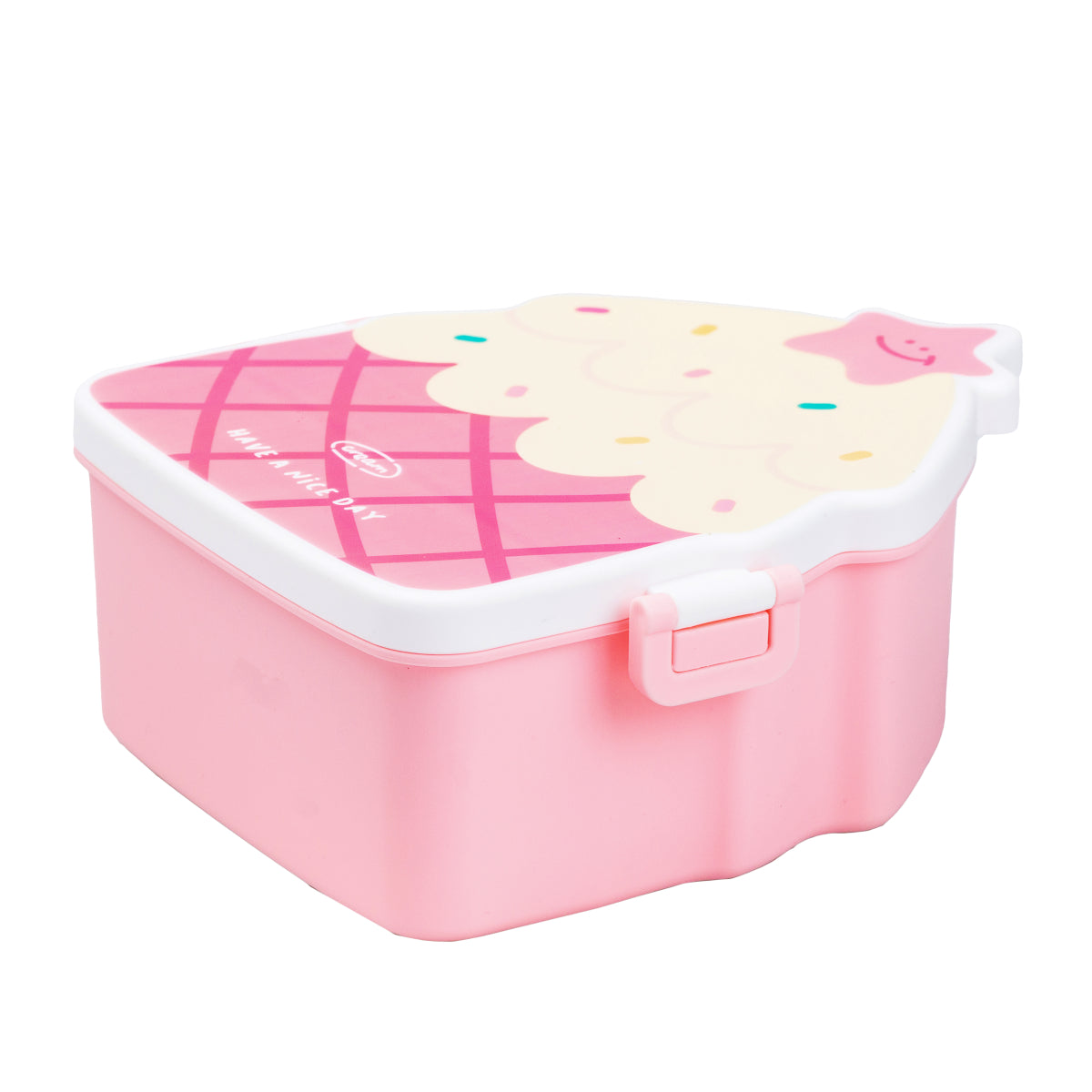 Sweet Cake HP-12-271P Pink Kids' Lunch Box with Utensils, 20 x 18 x 8 cm - Image 4