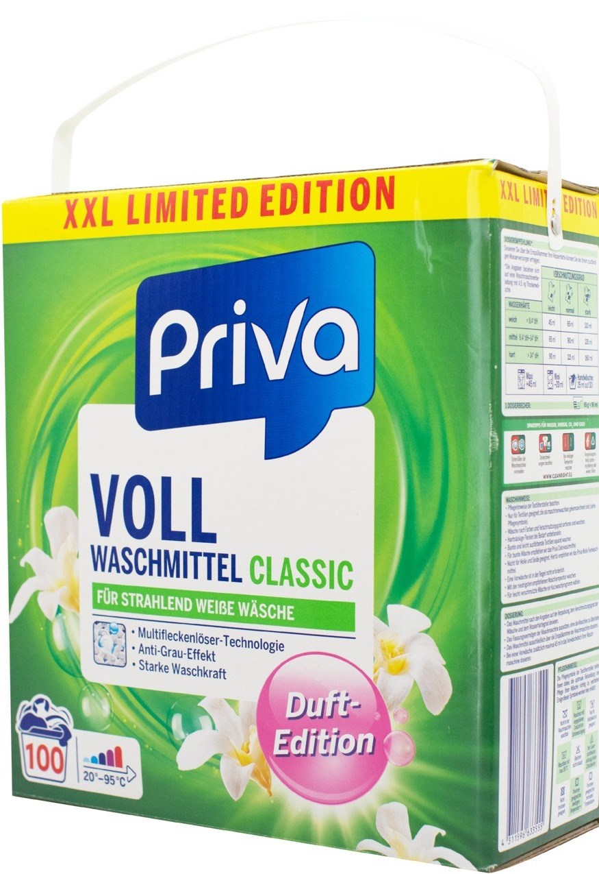 Priva Classic Whites Laundry Detergent Powder, 100 Loads, 6.5 kg - Image 2