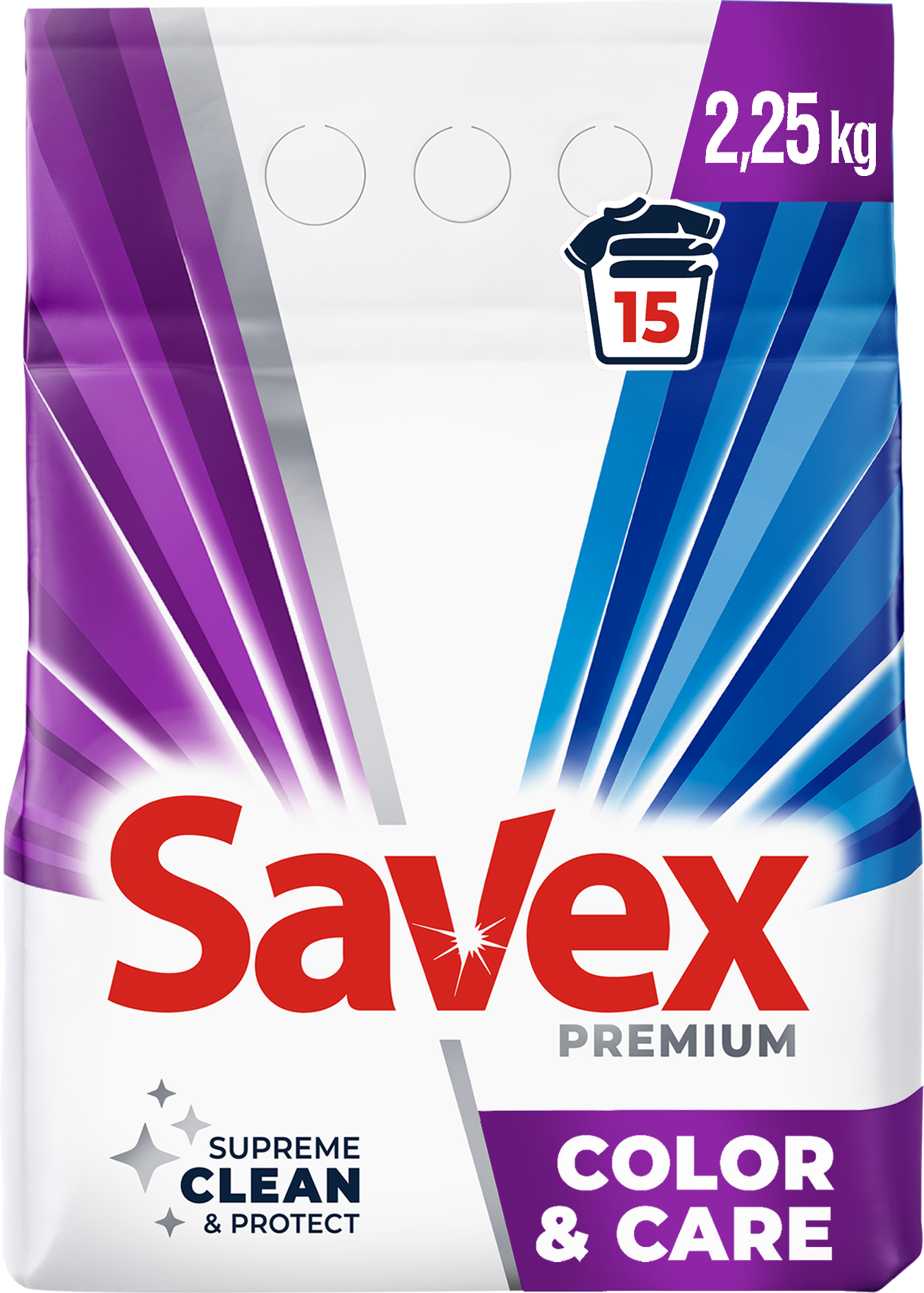 Savex Automat Premium Color & Care Laundry Detergent Powder, 2.25 kg