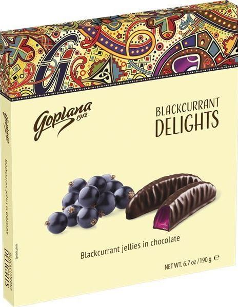 Goplana Blackcurrant Jelly Candy in Chocolate, 190 g