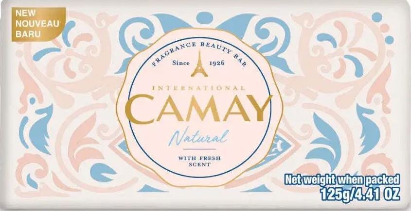 Camay Natural Bar Soap, 125 g