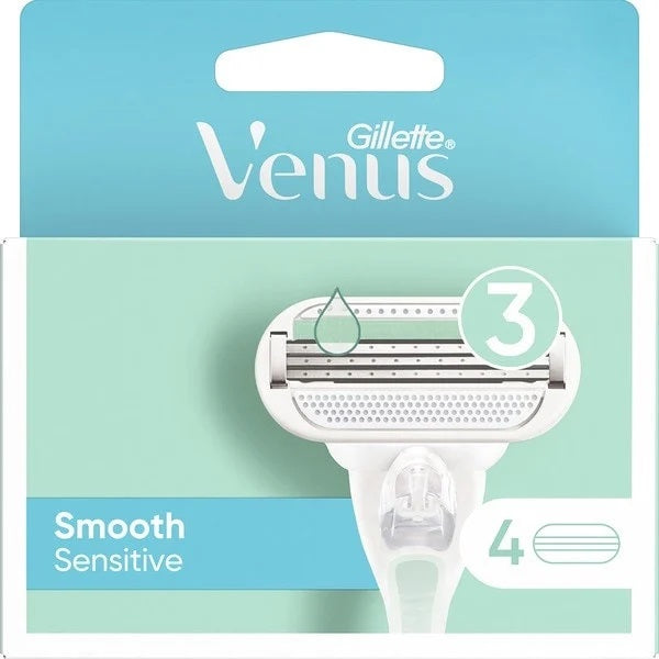 Gillette Venus Smooth Sensitive Razor Cartridges, 4 pcs (Price per 1 pc)