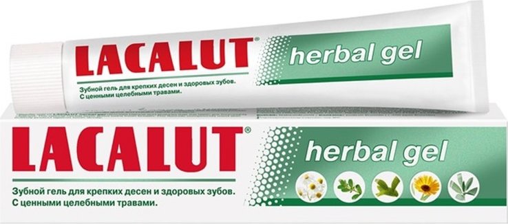 Lacalut Herbal Gel Toothpaste, 75 mL