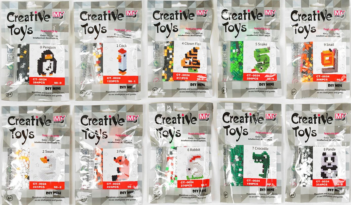 Creative Toys CT-0024 Fuse Bead Kit in Bag, Assorted