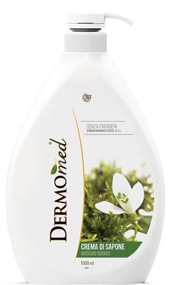 Dermomed White Musk Liquid Cream Soap with Pump, 1000 mL