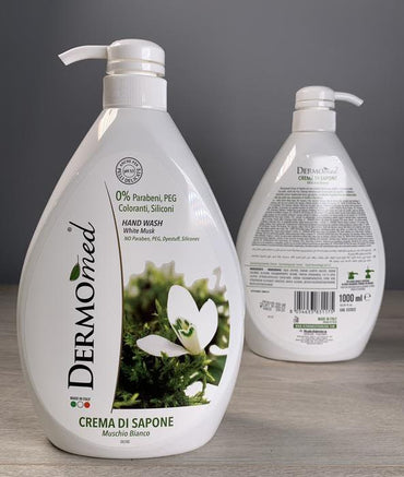 Dermomed White Musk Liquid Cream Soap with Pump, 1000 mL - Image 2