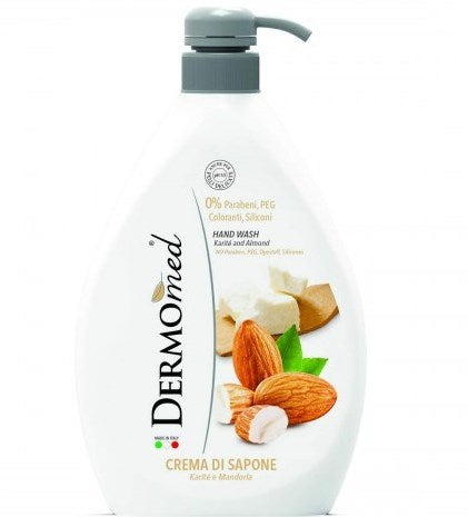 Dermomed Shea Butter & Almond Liquid Cream Soap with Pump, 1000 mL