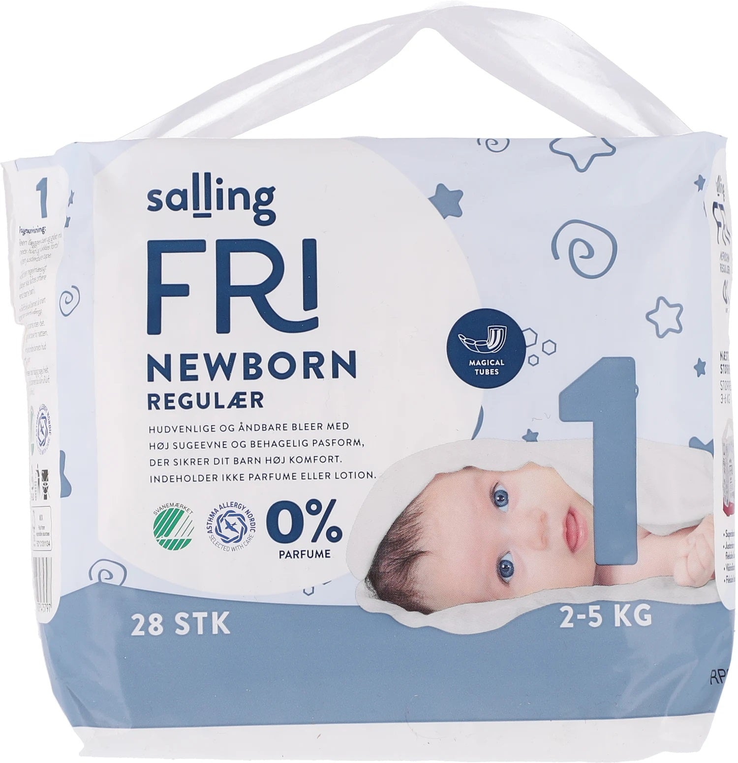 Salling FRI Newborn Size 1 Baby Diapers, 2-5 kg, 28 pcs