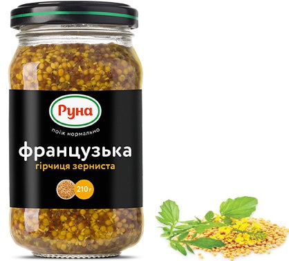 Runa French Whole-Grain Mustard, 210 g - Image 2