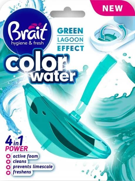 Brait Green Lagoon Color Water 4-in-1 Toilet Block, 40 g