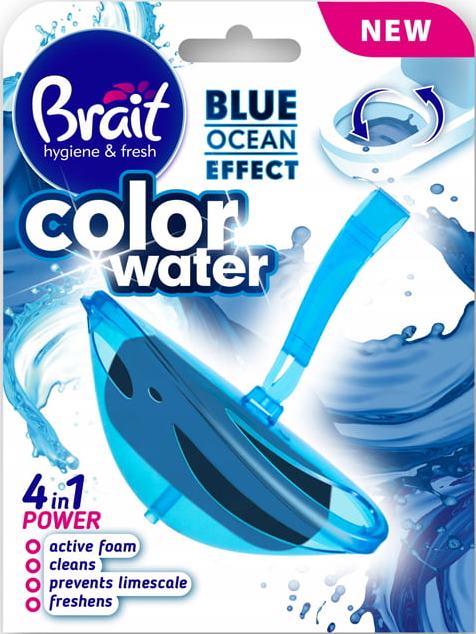 Brait Blue Ocean Color Water 4-in-1 Toilet Block, 40 g