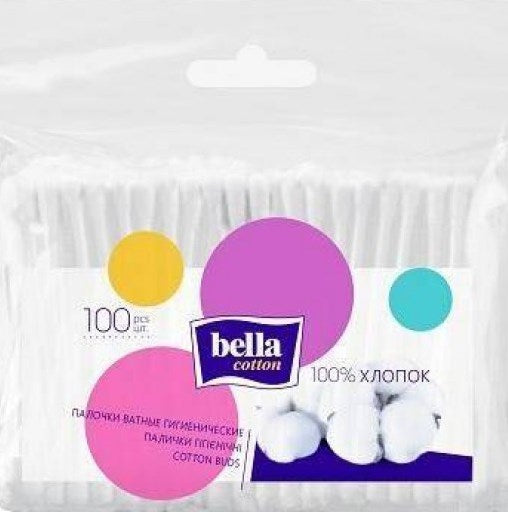 Bella Cotton Swabs, Bag, 100 pcs
