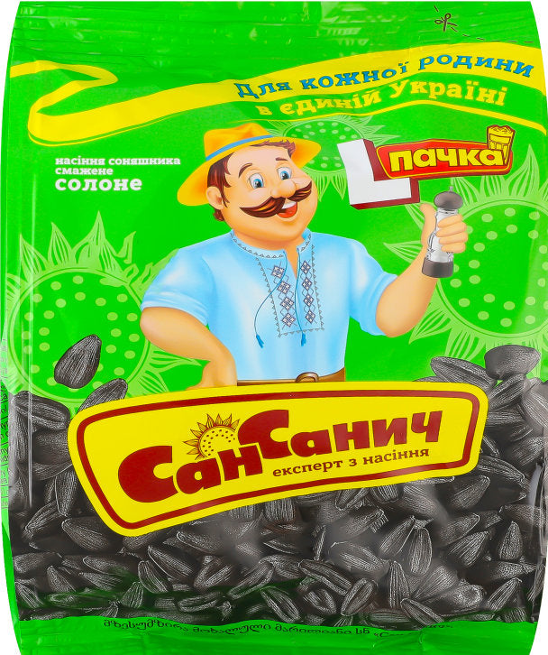 San Sanych Salted Roasted Sunflower Seeds, 100 g