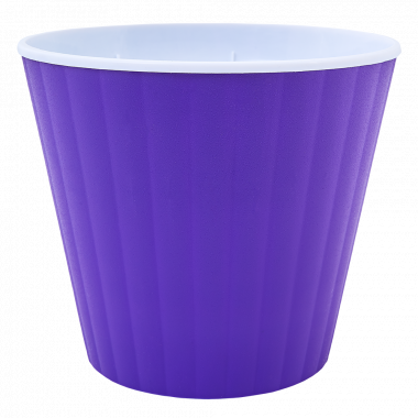 Aleana Ibis 114032 Double-Bottom Flowerpot, Assorted, 13 x 11.2 cm, 0.86 L - Image 2
