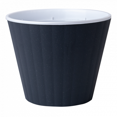 Aleana Ibis 114032 Double-Bottom Flowerpot, Assorted, 13 x 11.2 cm, 0.86 L - Image 3