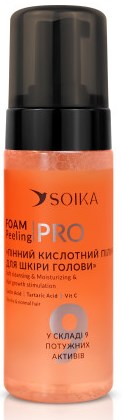 Soika Gentle Cleansing & Moisturizing Foaming Scalp Peel with Lactic Acid, 150 mL