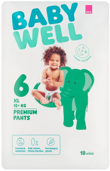 Babywell Size 6 Baby Pull-Up Diaper Pants, 15+ kg, 18 pcs - Image 2