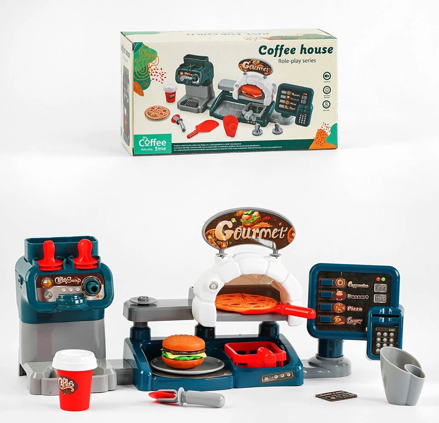 YQL39 Coffee House Battery-Operated Play Kitchen