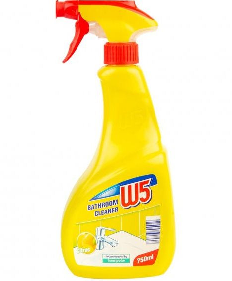 W5 Citrus Bathroom Cleaner Spray, 750 mL