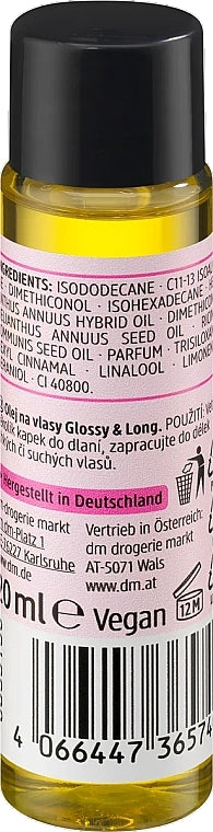 Balea Glossy & Long Hair Oil, 20 mL - Image 2