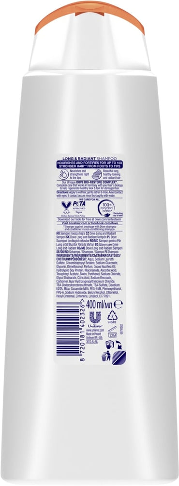 Dove Length & Shine Shampoo, 400 mL - Image 2