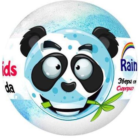 Rainbow Crazy Bombs Kids Magic Panda Bath Bomb with Surprise, 100 g