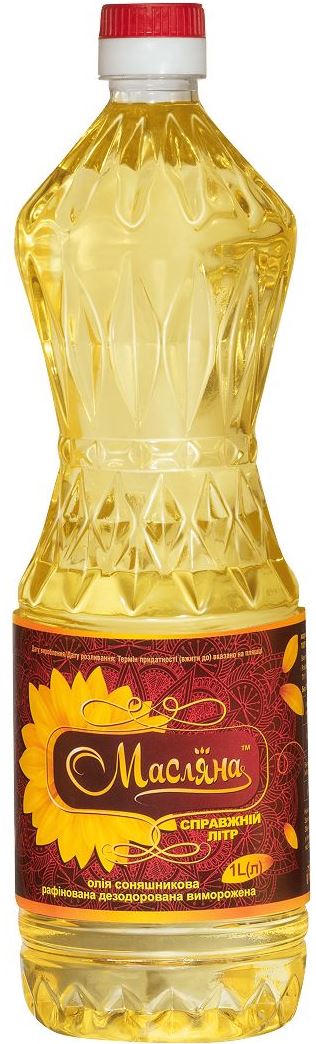 Maslyana Refined Sunflower Oil, 1 L
