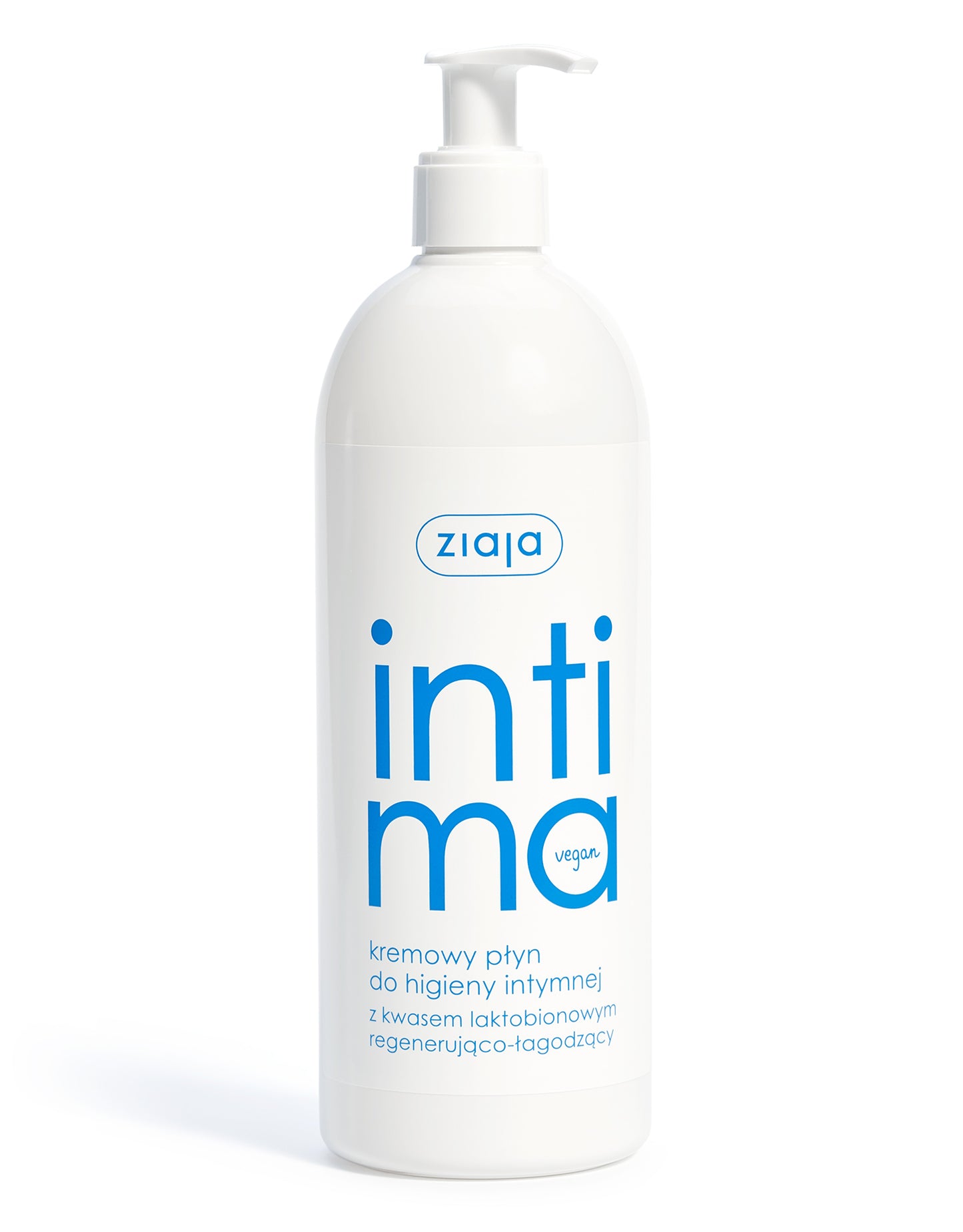 Ziaja Lactobionic Acid Intimate Wash Cream Gel with Pump, 500 mL