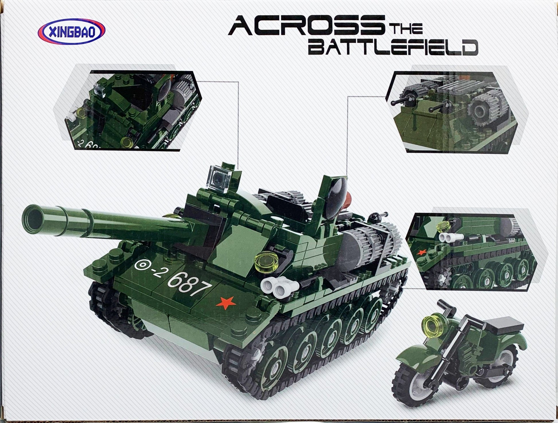 Xingbao XB-50011 Military Vehicles Building Set, 336 Pieces - Image 2