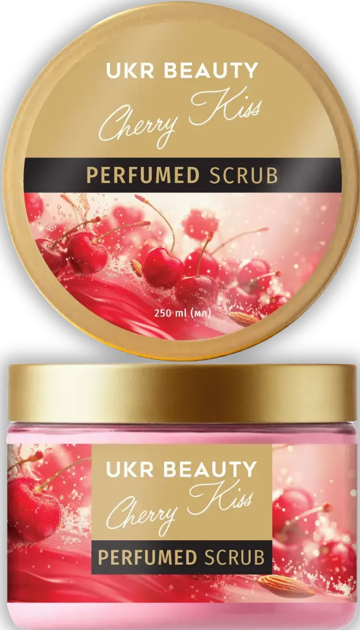 UKR Beauty Cherry Kiss Perfumed Body Scrub, 250 mL