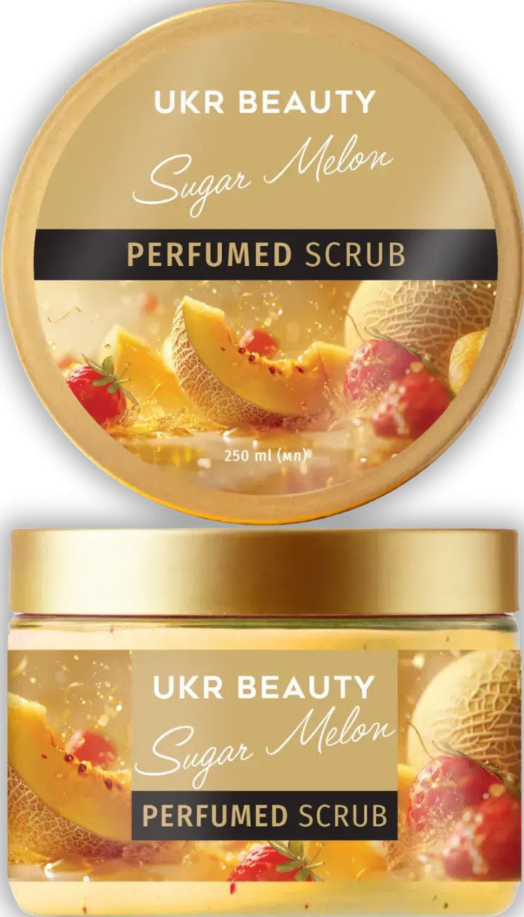 UKR Beauty Sugar Melon Perfumed Body Scrub, 250 mL