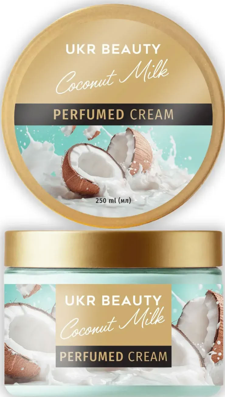 UKR Beauty Coconut Milk Perfumed Body Cream, 250 mL