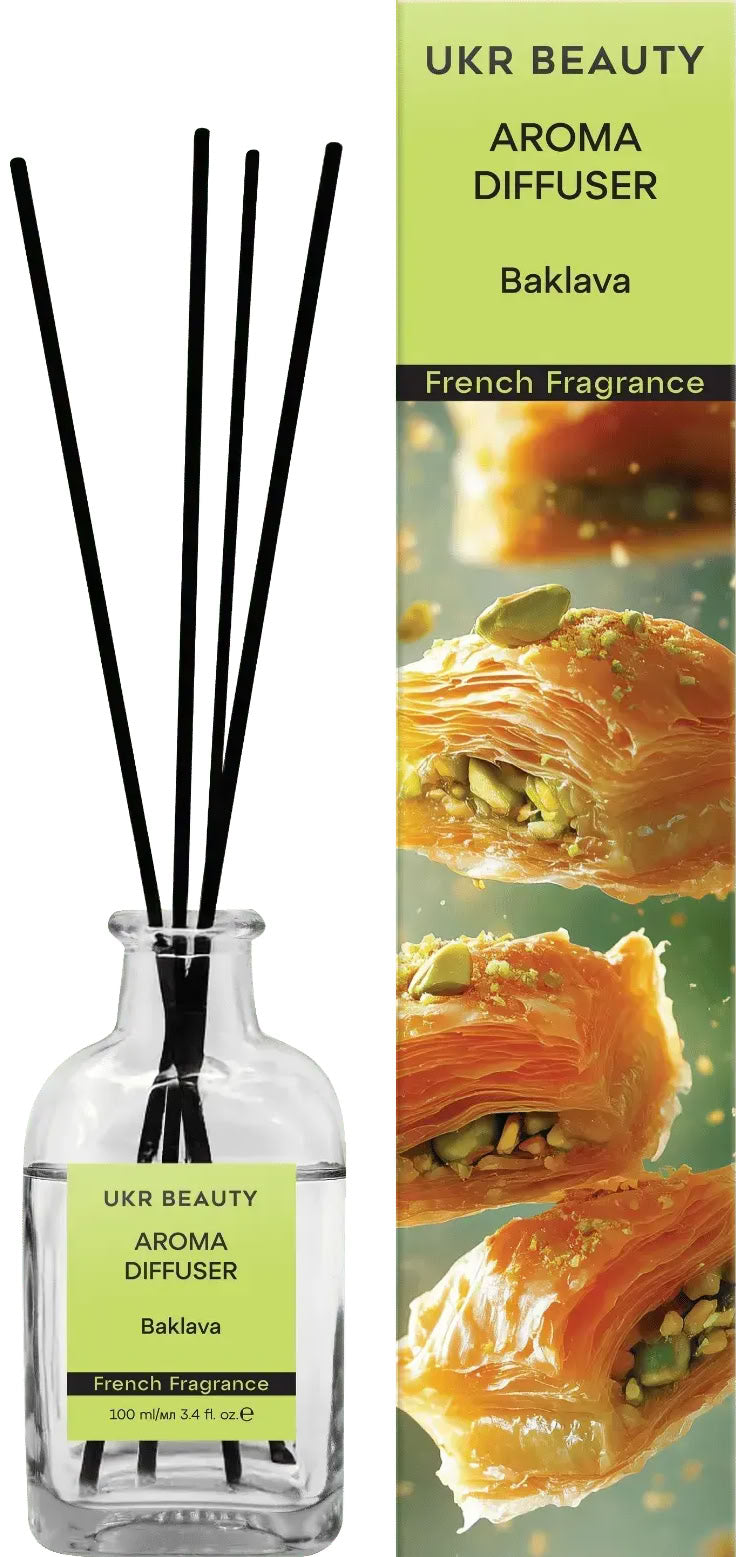 UKR Beauty Baklava Home Reed Diffuser, 100 mL