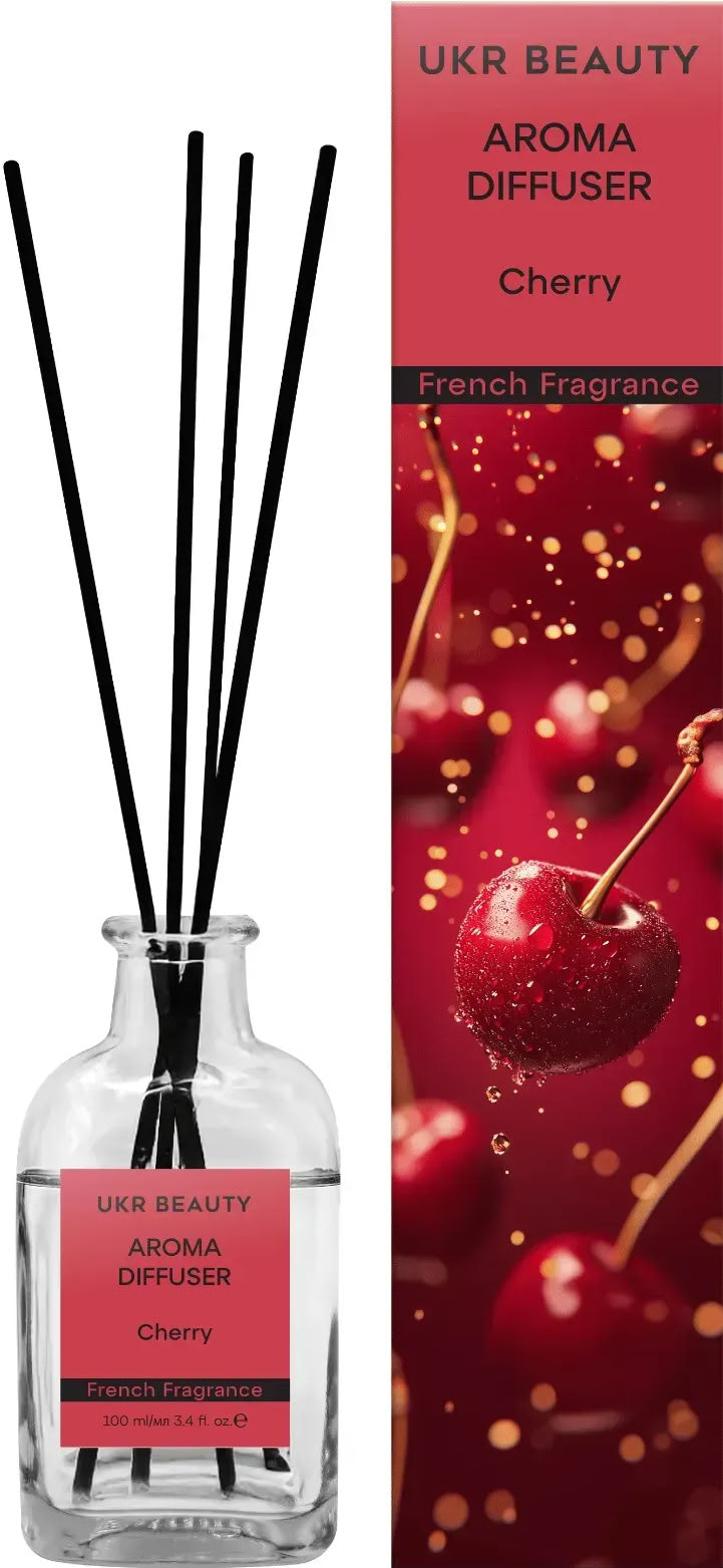 UKR Beauty Cherry Home Reed Diffuser, 100 mL
