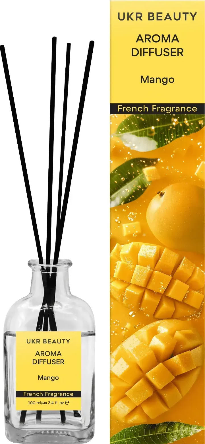 UKR Beauty Mango Home Reed Diffuser, 100 mL