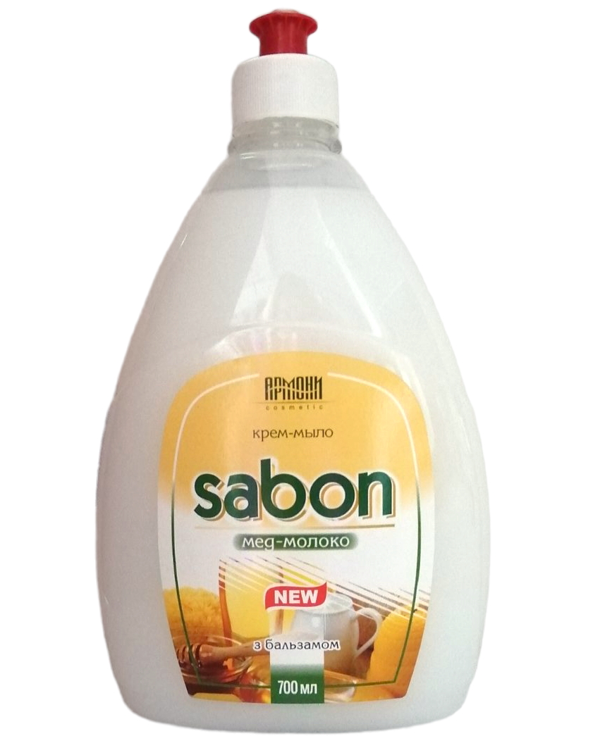 Armoni Sabon Honey & Milk Liquid Cream Soap Push-Pull Refill, 700 mL