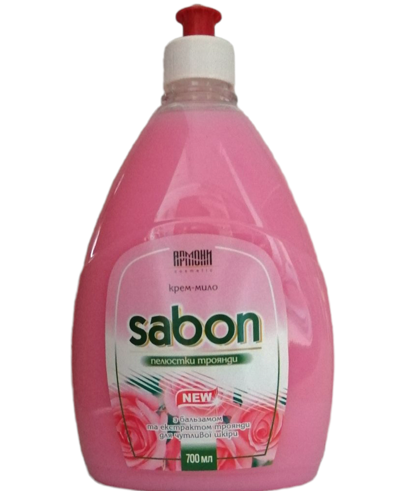 Armoni Sabon Rose Petals Liquid Cream Soap Push-Pull Refill, 700 mL